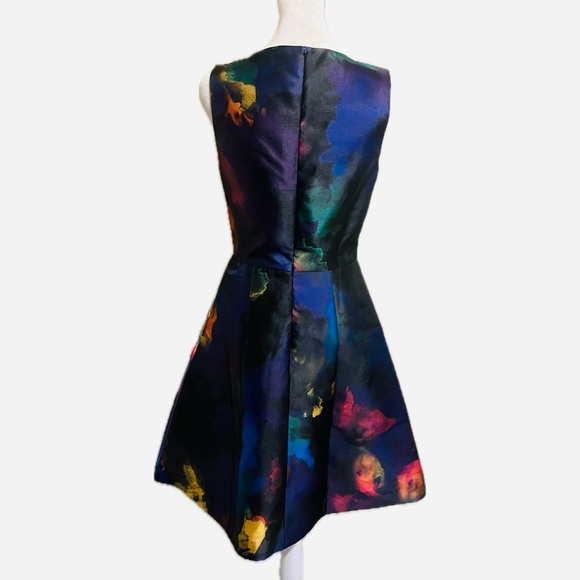 Hutch Watercolor Fit & Flare Cocktail Dress – Small - Picture 4 of 9